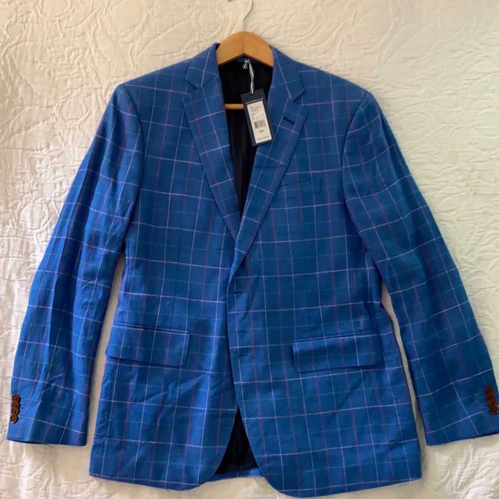 Vineyard Vines Blue Plaid Blazer